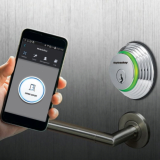 Smart Digital Door Lock opened via Smartphone and Key